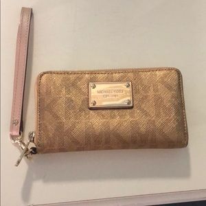 Gold Michael Kors wristlet!!!